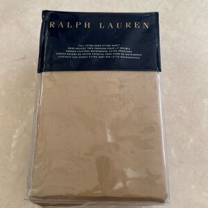 New Ralph Lauren Tan Full Extra Deep Fitted Sheet. $100